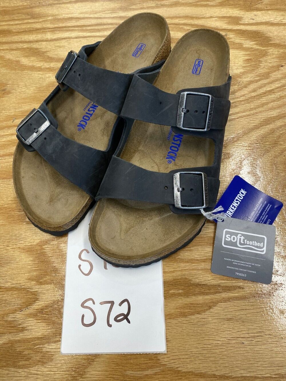 Birkenstock Arizona Birko Slide Sandals Men’s 11 Soft Footbed 7950263 S72